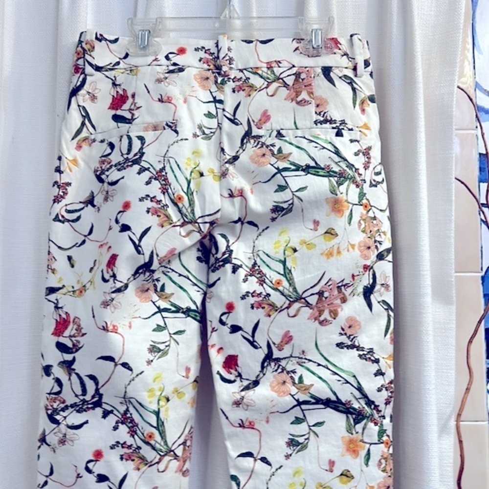 NWOT Zara Woman Floral Skinny Leg Pants Size XS - Picture 6 of 8